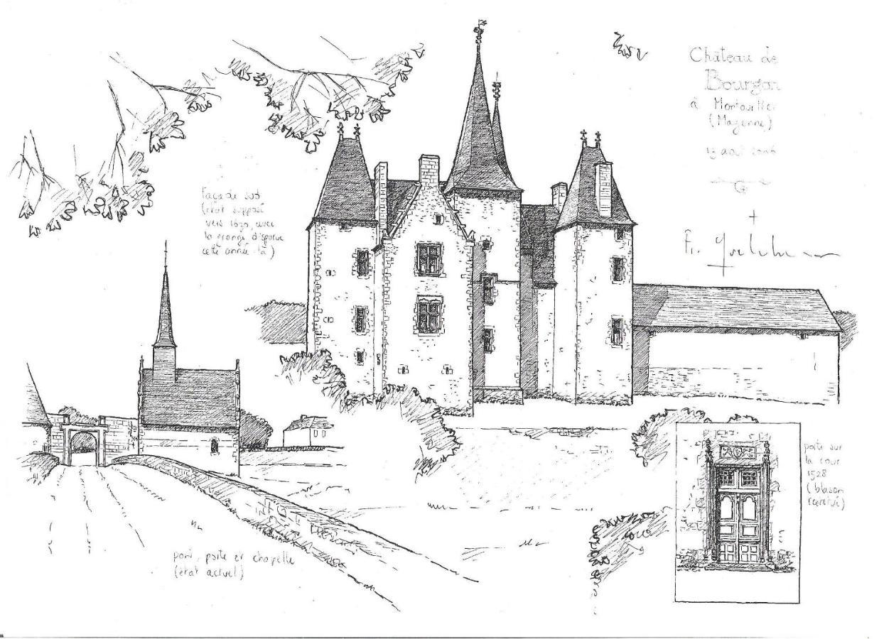 Montourtier Chateau De Bourgon מראה חיצוני תמונה